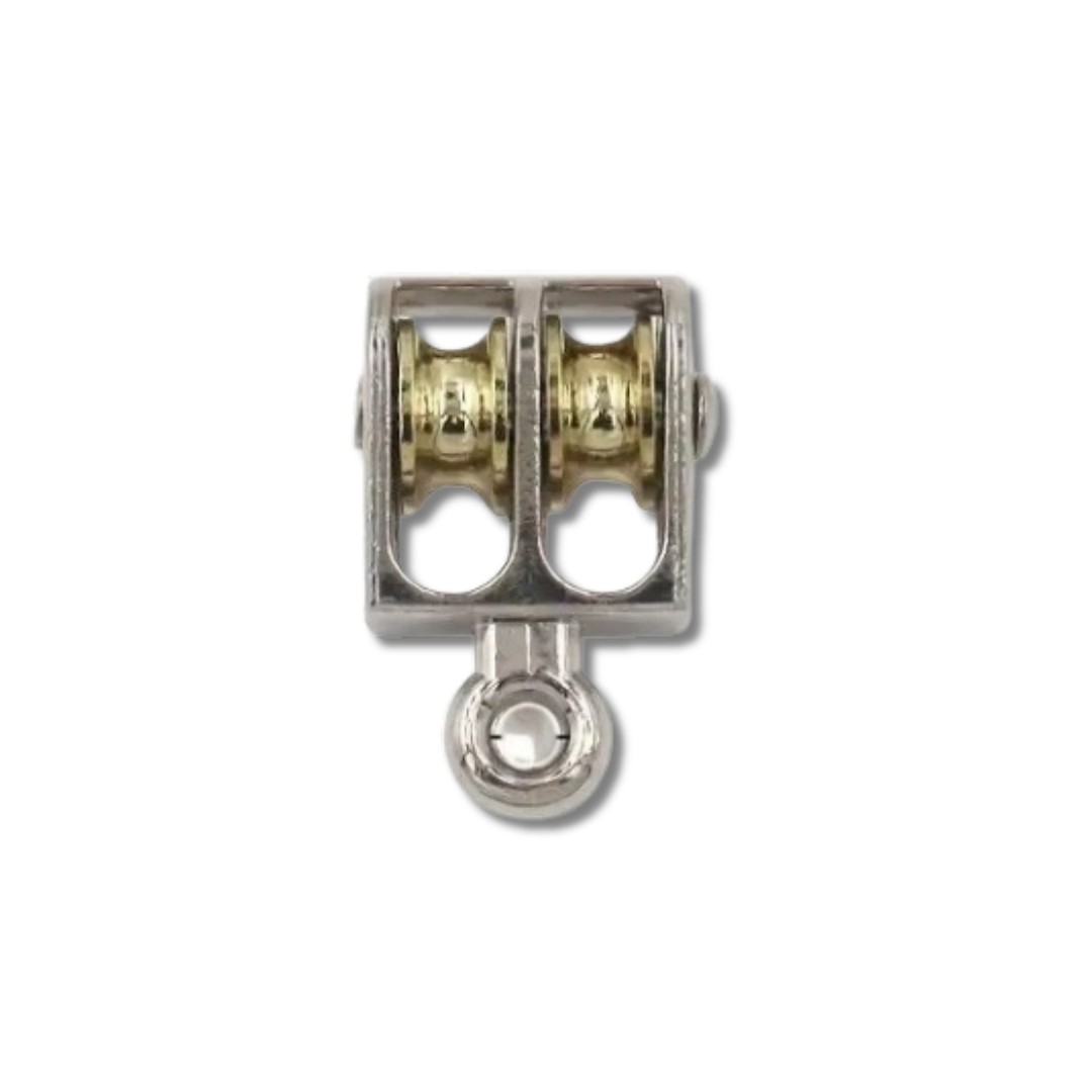 1pc Double Metal Pulley - 52mm