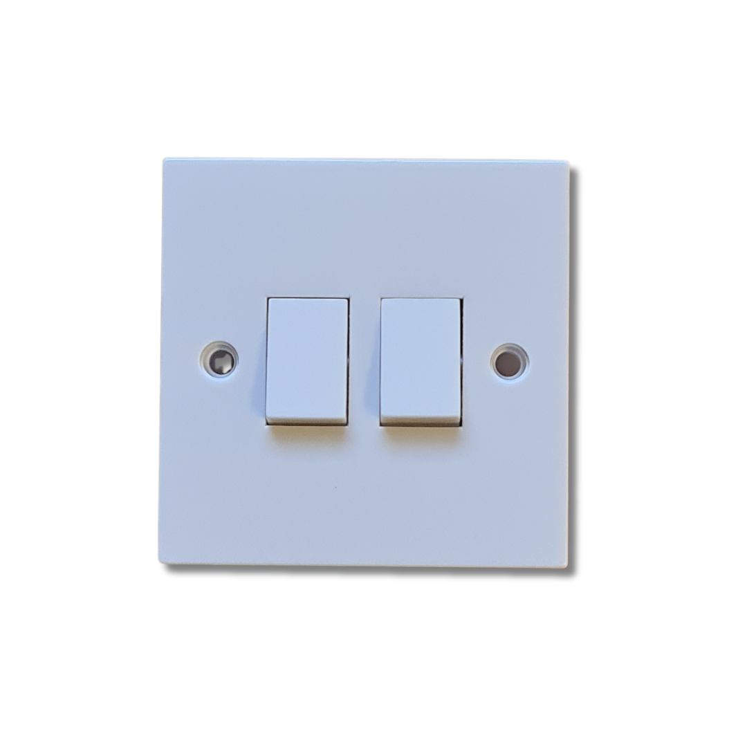 2 Gang 2 Way 10A Switch