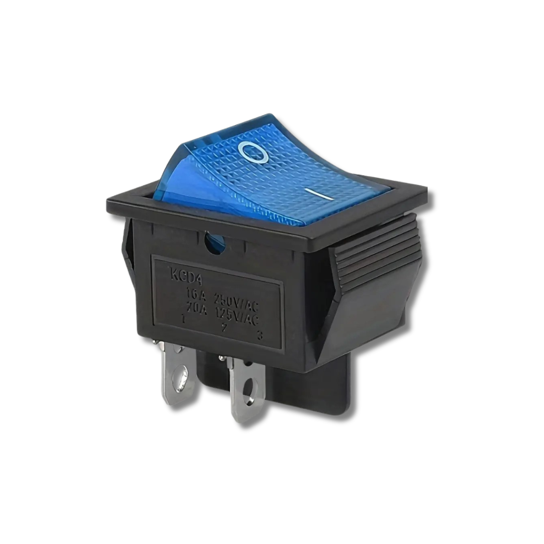 2 Position Rocker Switch (16A/250V - 20A/125V) - Blue