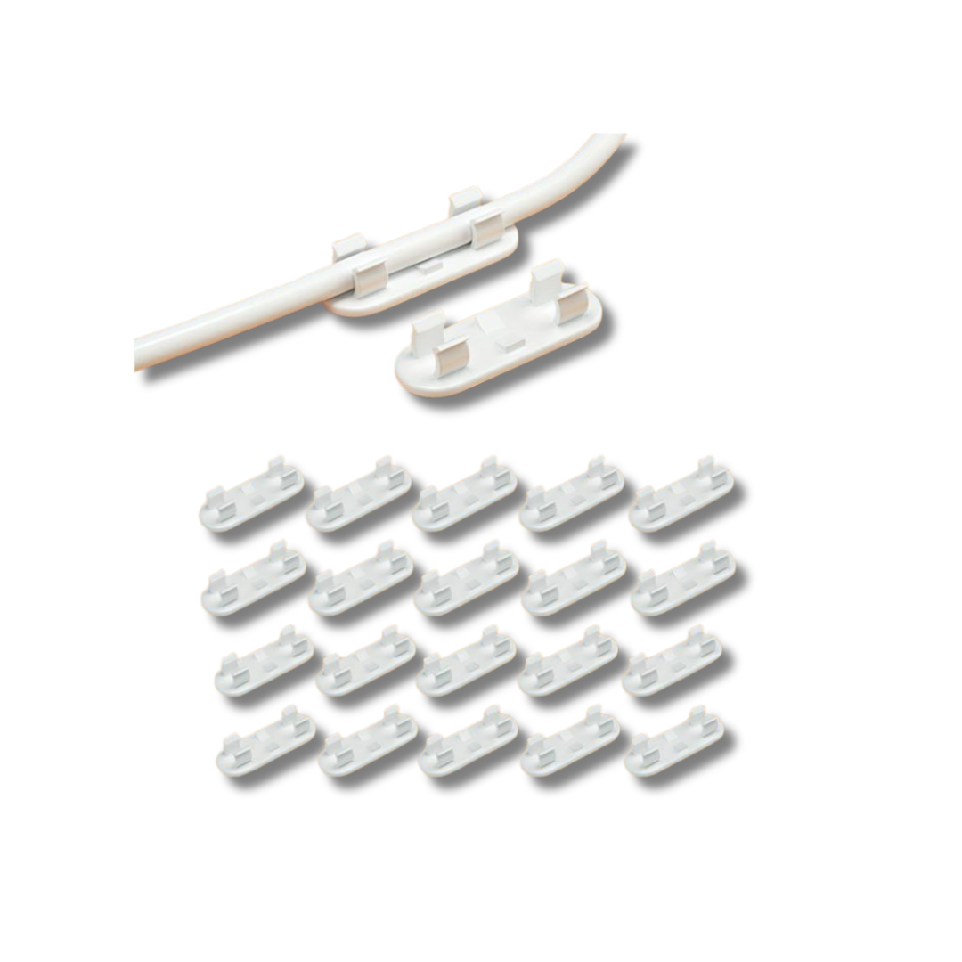 20pcs Plastic Cable Holder Clips
