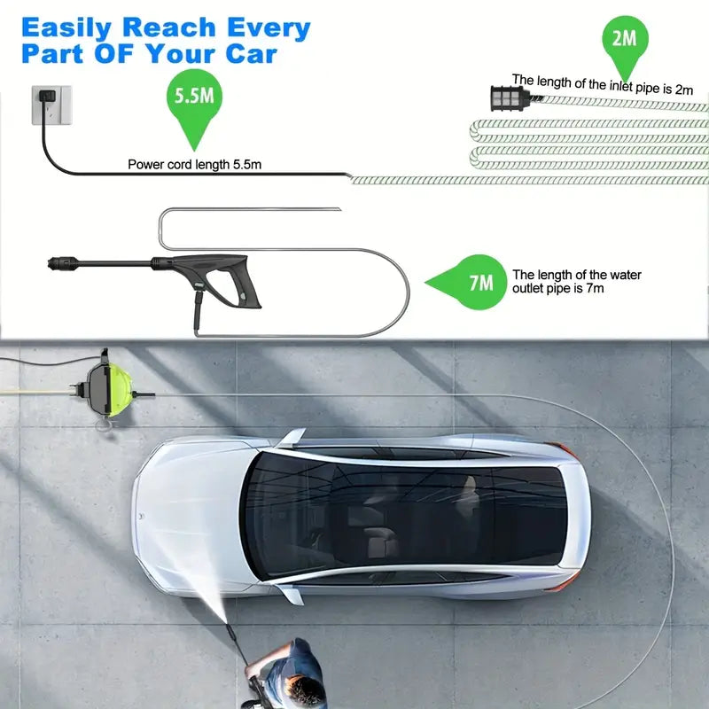 Electric Pressure Washer – 2200W, 150Bar