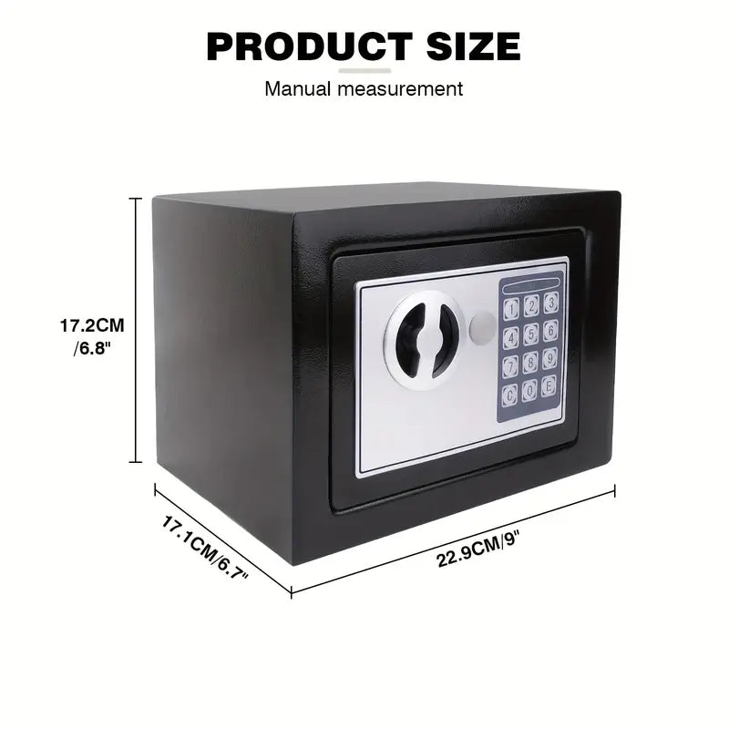 Battery/Key Operated Mini Safe - Grey or Stone