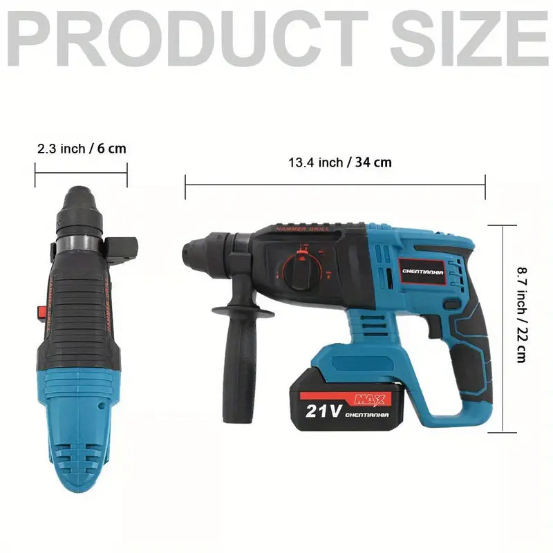 Cordless SDS Rotary Hammer Drill – 2 Batteries