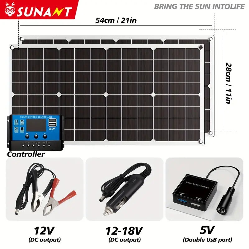 Solar Panel Kit - 2x60w -with Controller