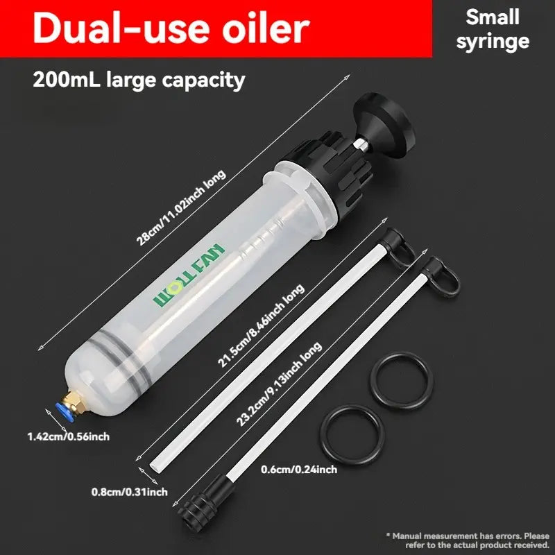 Dual-Purpose Syringe Oil Change Tool - 200ml