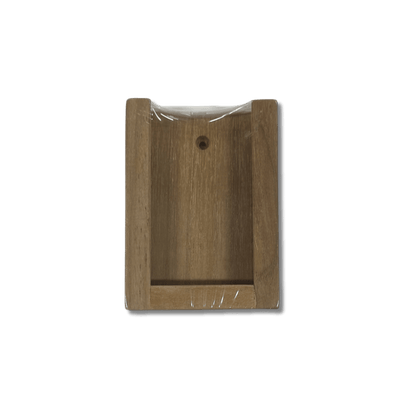 Teak Wood IPhone Holder -  7.8x2.5x10.7cms (Outside) 6.5x1.3x10cms (Inside)