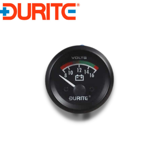 12v Illuminated Voltmeter - 52mm