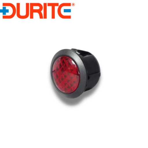 Red LED Warning Light for 20mm diameter Panel - 12/24V