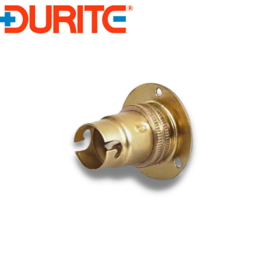 SBC Brass Bulbholder with Three Hole Fixing