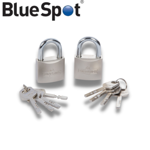 2 Piece 40mm Satin Finish Keyed Alike Padlock