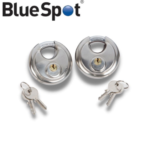 2 Piece Discus Keyed Alike Padlock - 70mm