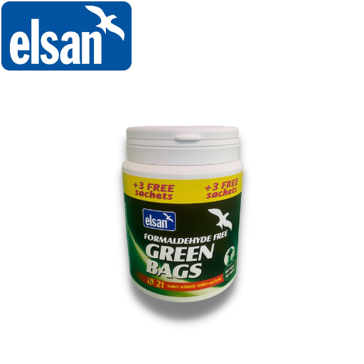 Elsan Green Bags Eco Toilet Sachets 18 +3 Free