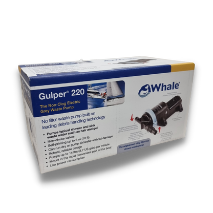 Whale Gulper 220 shower waste pump  - 12v