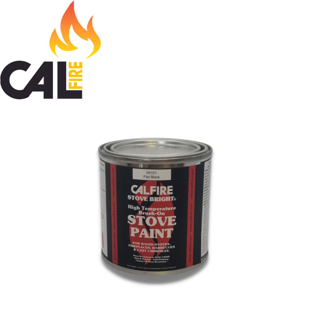 Calfire Stove Bright High Temperature Touch Up Paint 236ml - Flat Black