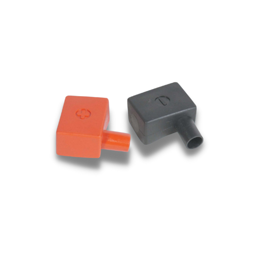 Red & Black Battery Clamp Cover Set